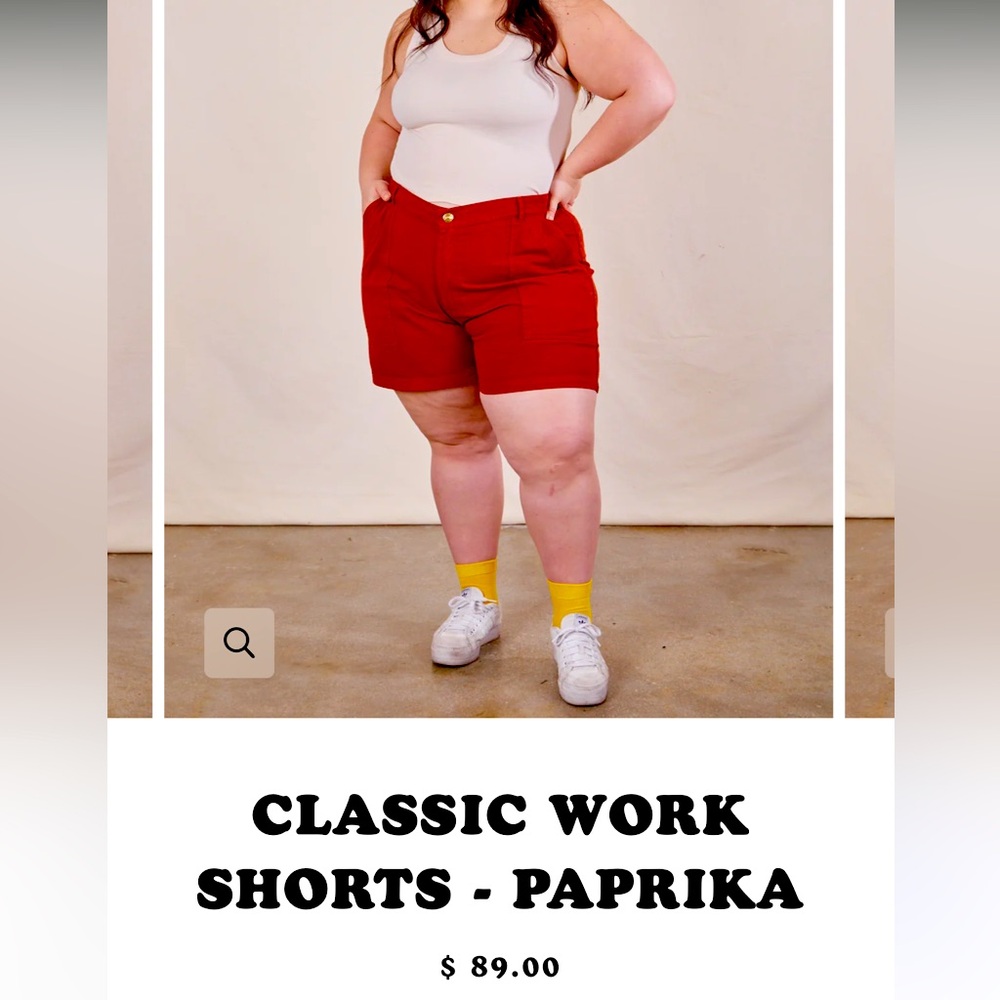Like new 2XL Big Bud Press red work shorts